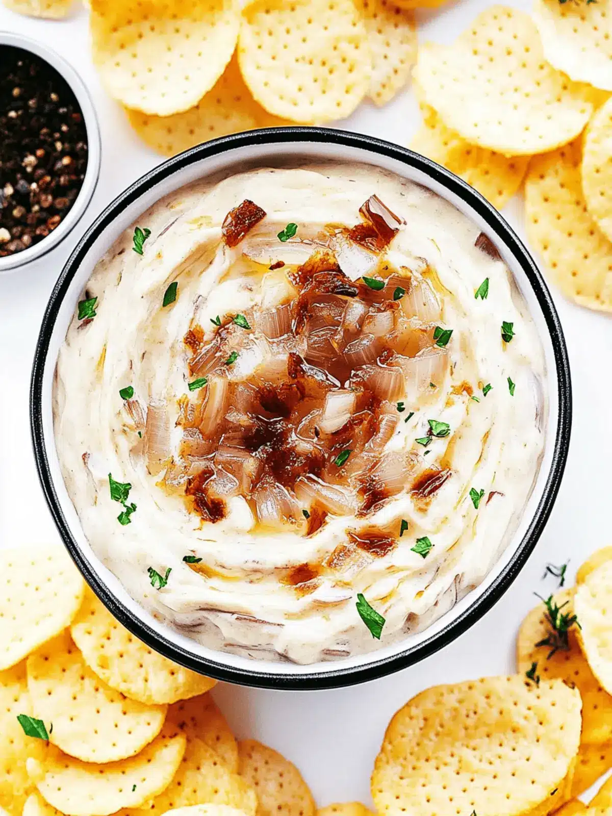 Deliciously Creamy French Onion Dip for Your Next Gathering 2 French Onion Dip