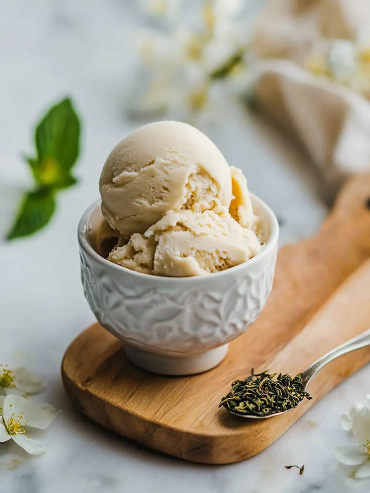 Jasmine Tea Ice Cream: A Floral Escape in Every Scoop 3 Jasmine Tea Ice Cream