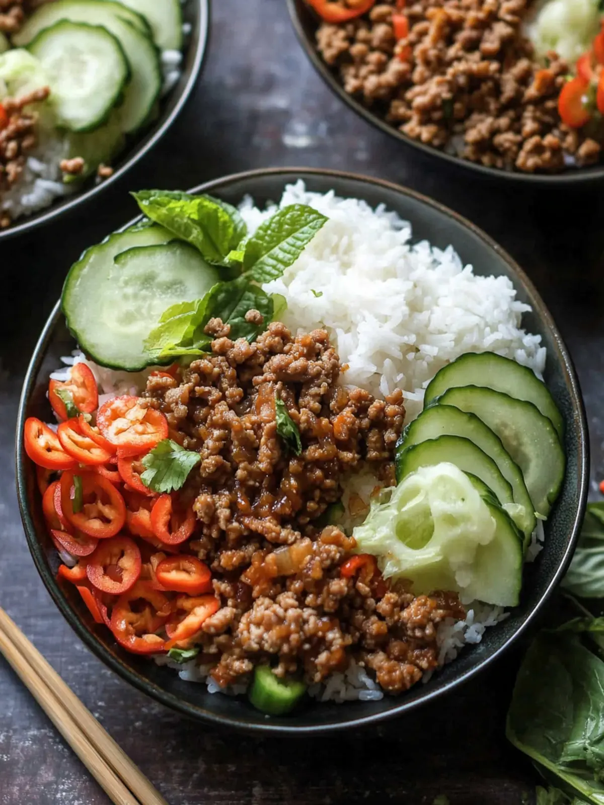 Savory Vietnamese Ground Pork and Rice Bowls You ll Love 2 Vietnamese Ground Pork and Rice Bowls
