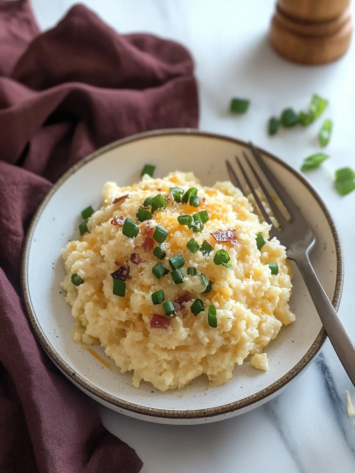 Melt-in-Your-Mouth Cheesy Cheddar Cauliflower Rice Delight 4 Cheesy Cheddar Cauliflower Rice