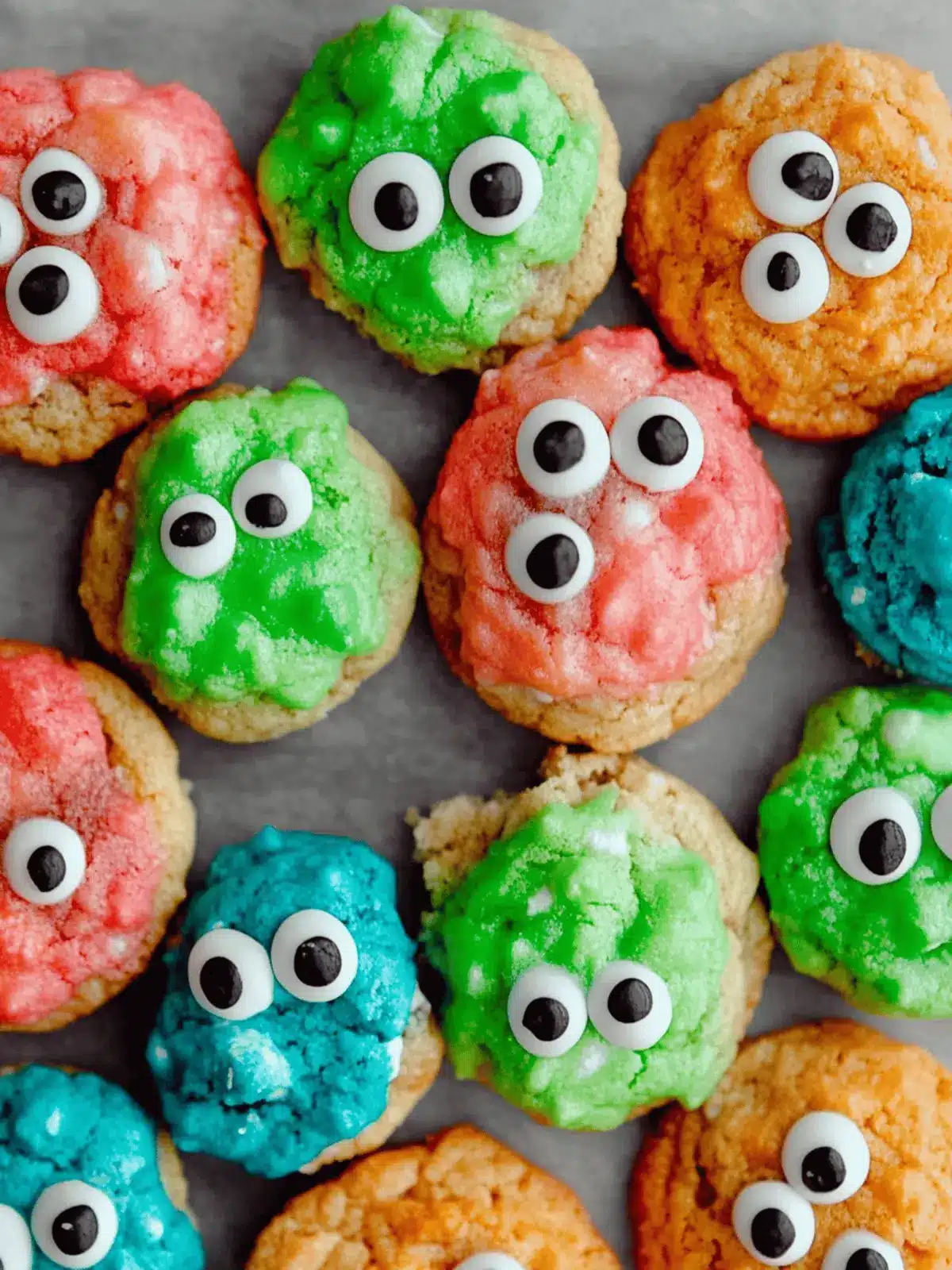 Gooey Monster Cookies: Fun Halloween Treats Everyone Will Love 3 Gooey Monster Cookies