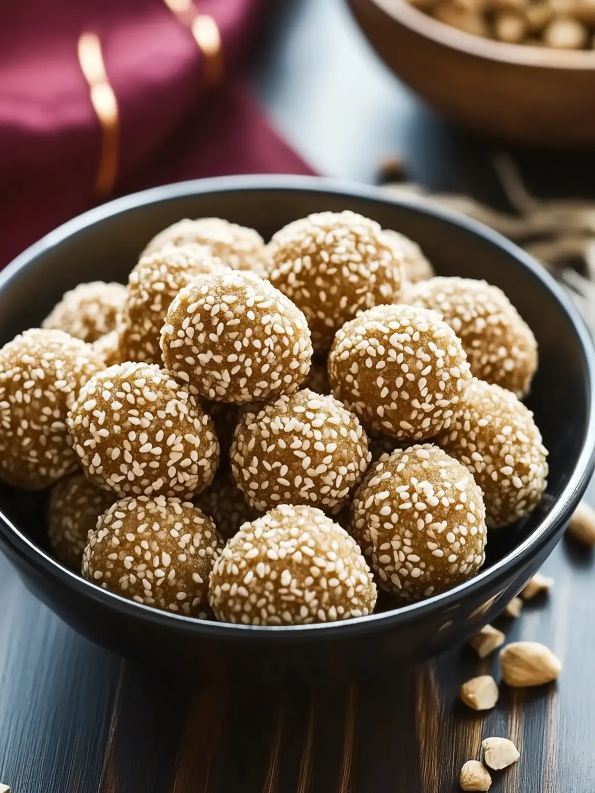 Savory Sesame Cookie Balls That Brighten Your Snack Time 3 Sesame Cookie Balls