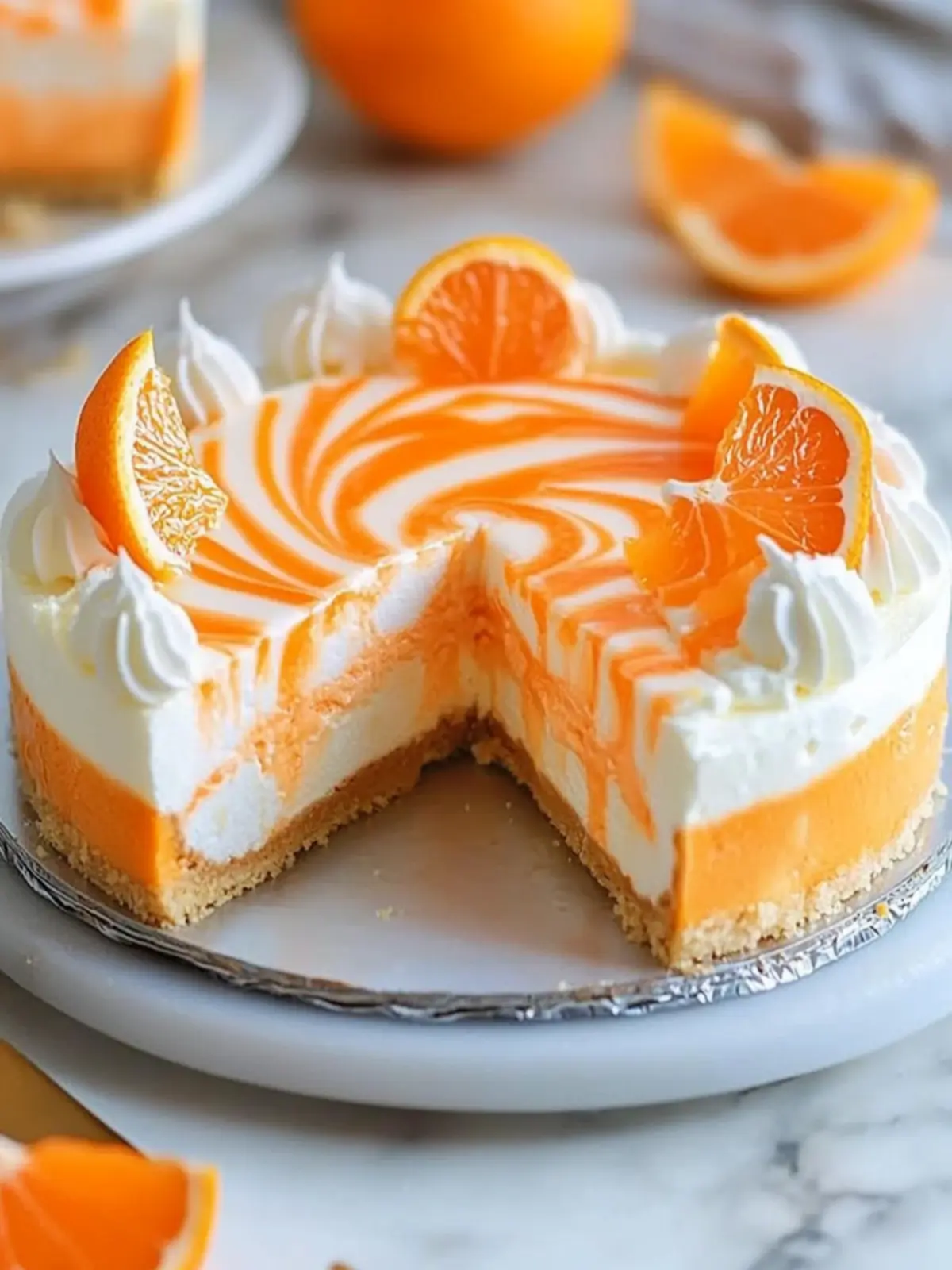 Zesty Orange Creamsicle Cheesecake You ll Love This Summer 4 Orange Creamsicle Cheesecake