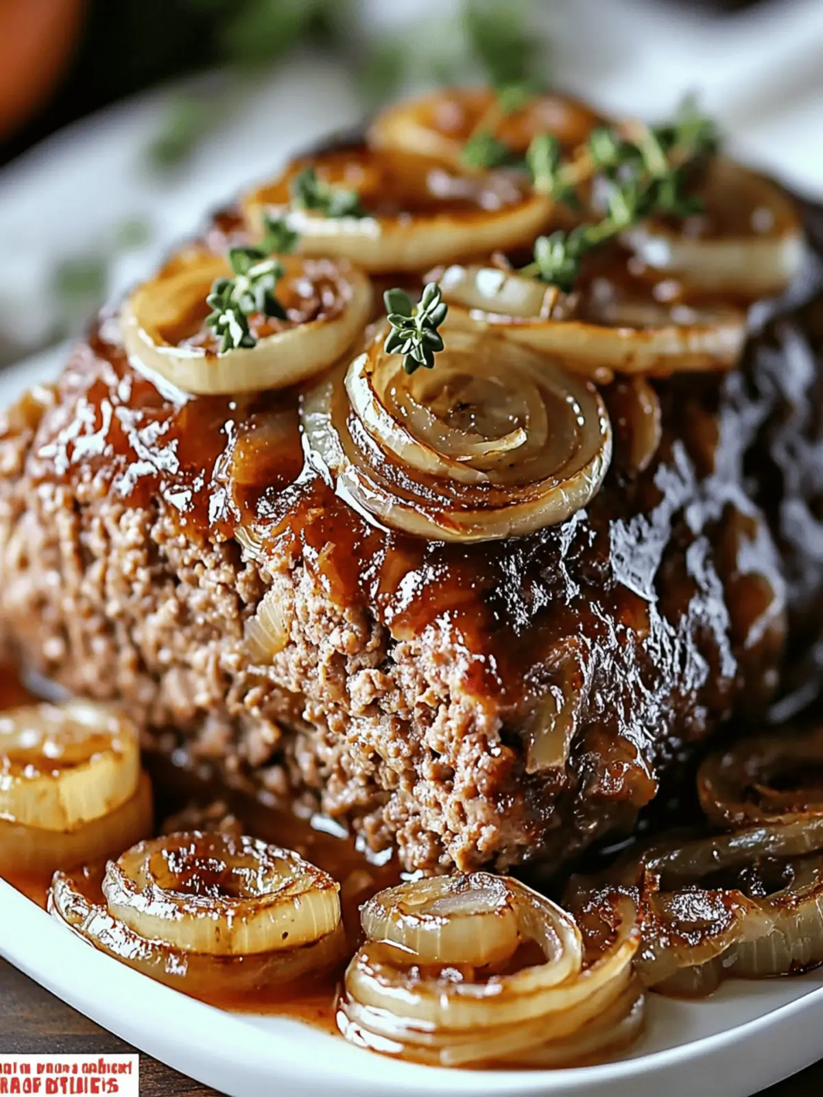 Savory French Onion Meatloaf That'll Melt in Your Mouth 4 French Onions Meatloaf