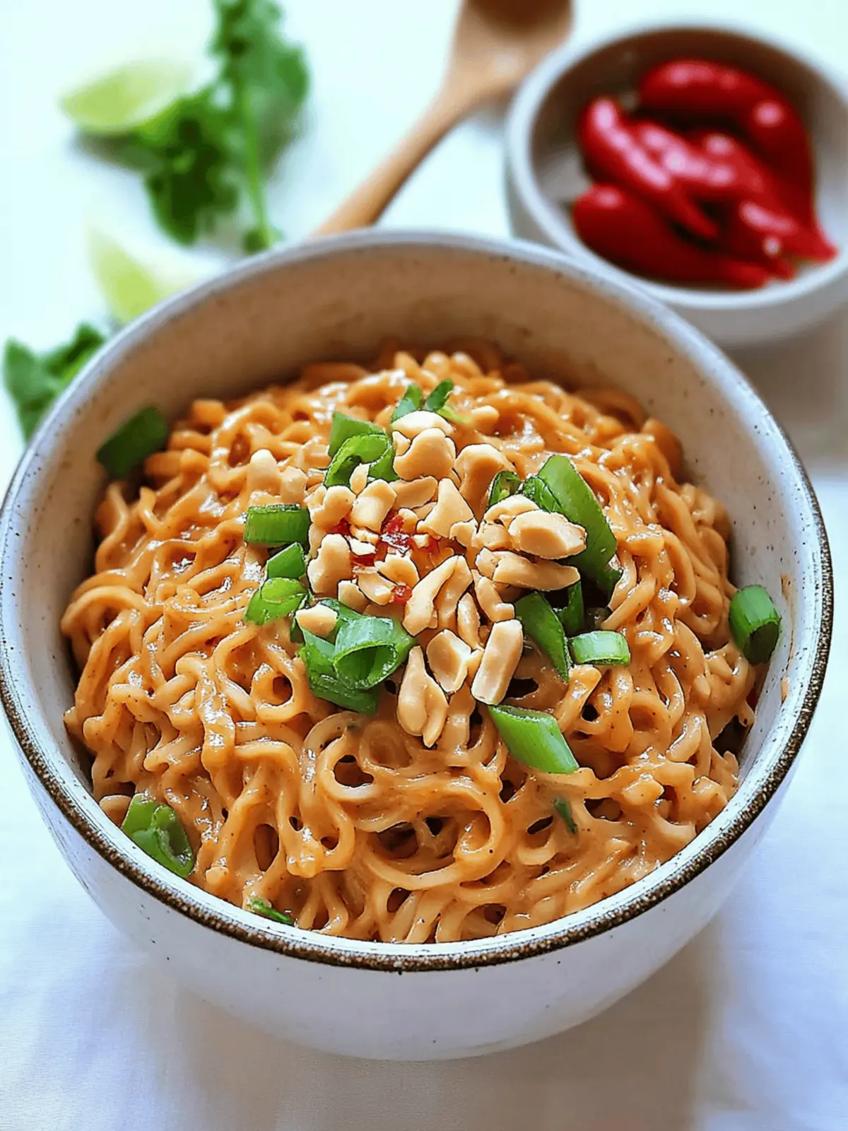 Creamy Peanut Butter Ramen Noodles Ready in 10 Minutes 2 Peanut Butter Ramen Noodles