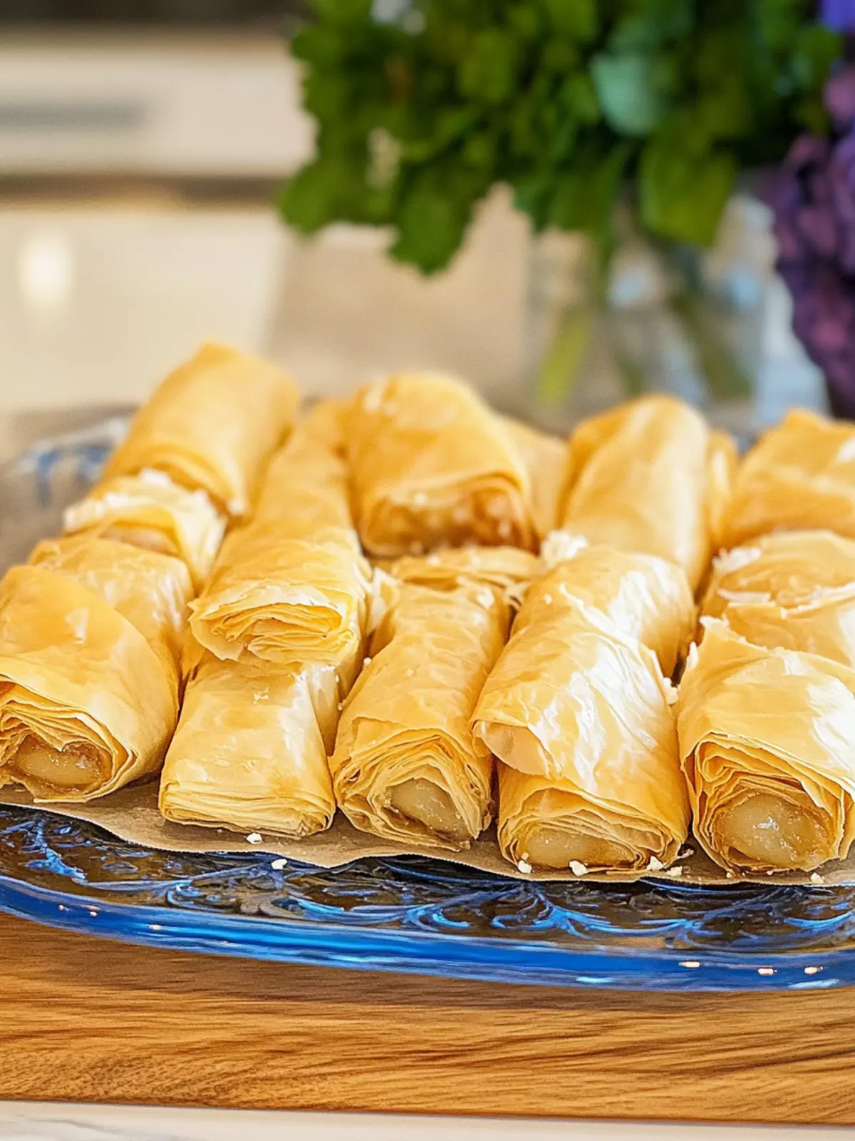 Indulge in Greek Custard and Phyllo Rolls for Sweet Bliss 3 Greek Custard and Phyllo Rolls