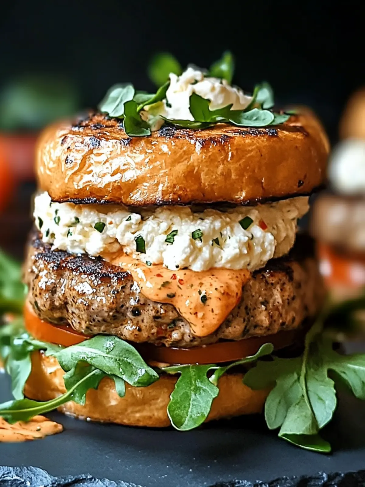 Keto Feta Burgers with Tomato Cream for Ultimate Flavor Bliss 2 Keto Feta Burgers with Tomato Cream