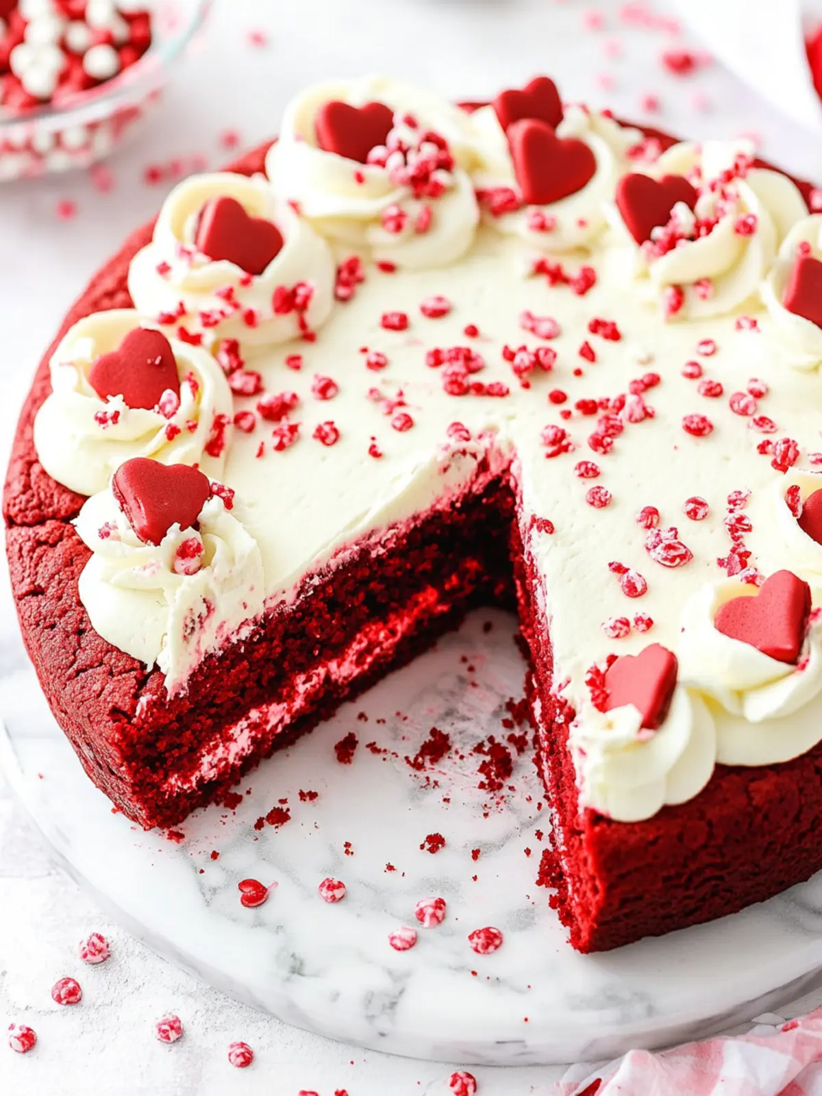 Indulge in this Easy Red Velvet Cookie Cake Delight 4 Red Velvet Cookie Cake