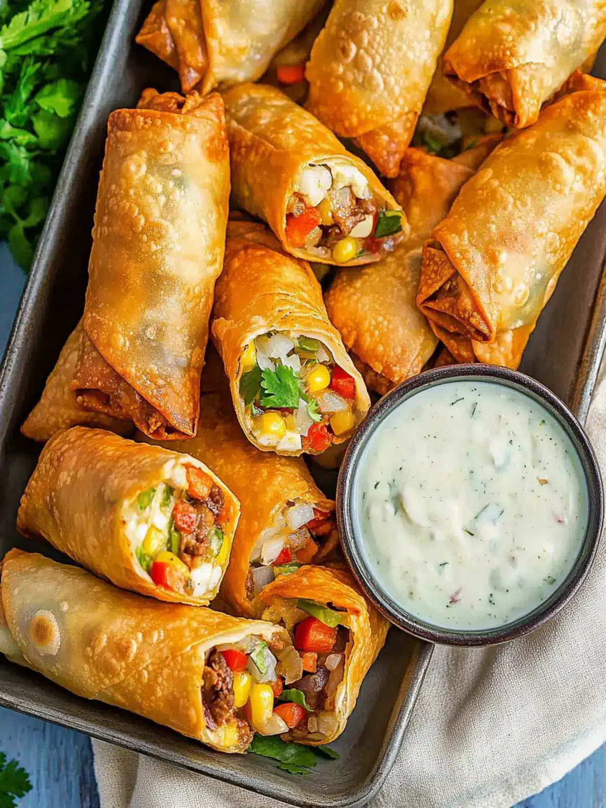 Crispy Southwest Egg Rolls Packed with Flavor and Fun 2 Southwest Egg Rolls