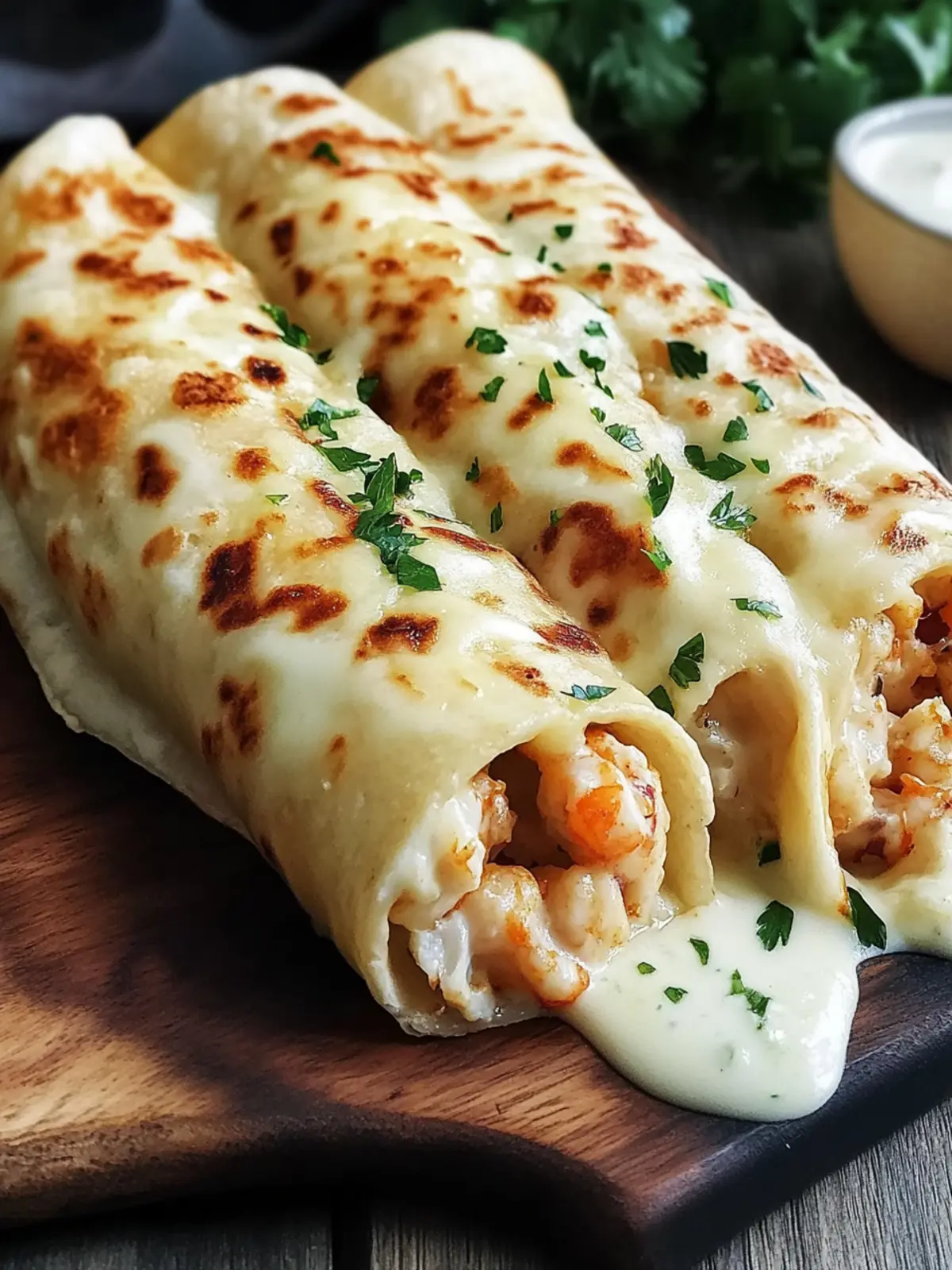 Irresistible Cheesy Seafood Tortilla Bombs You'll Crave 3 Cheesy Seafood Tortilla Bombs