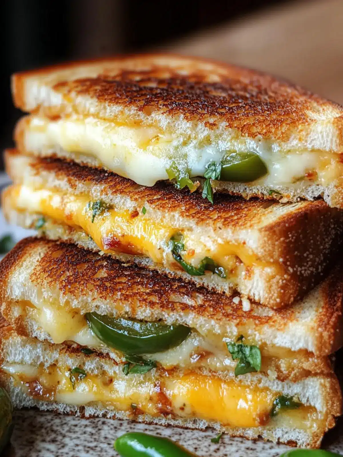 Indulge in Roasted Jalape o Popper Grilled Cheese Bliss 3 Roasted Jalape o Popper Grilled Cheese