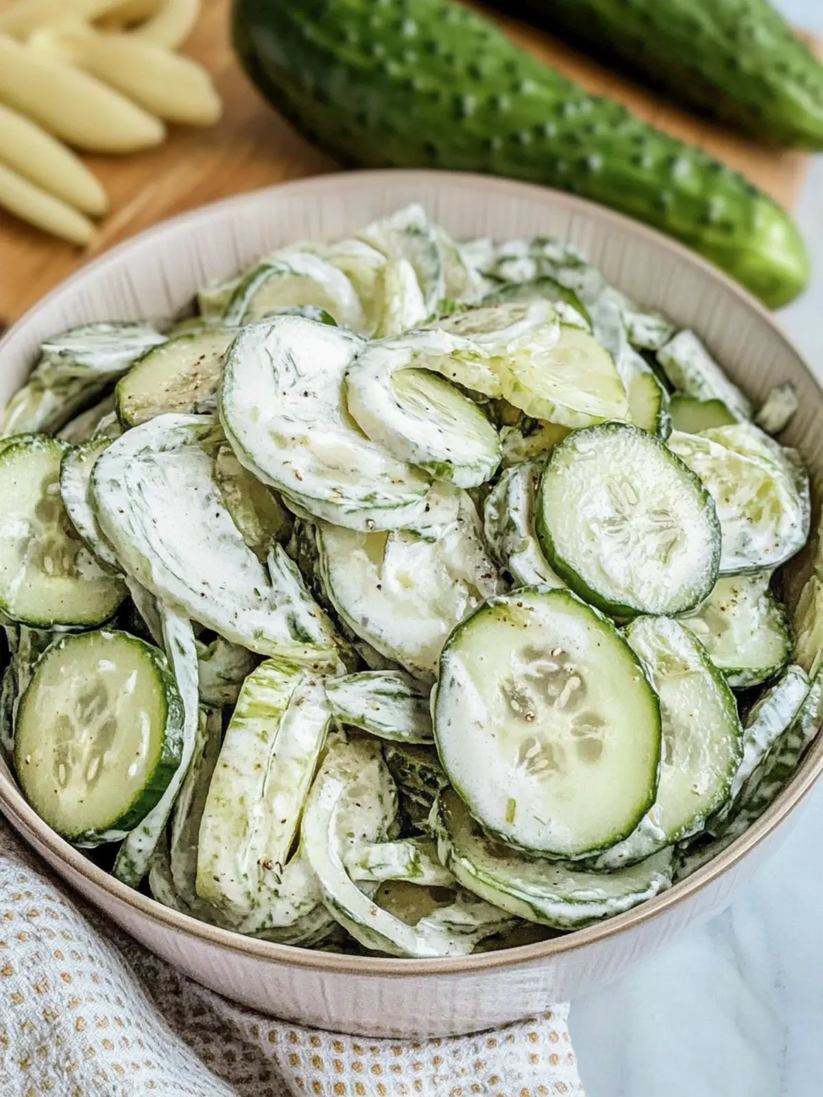 Delicious Creamy German Cucumber Salad In Just 10 Minutes 4 Creamy German Cucumber Salad