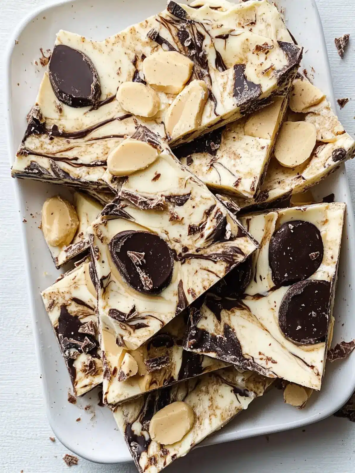 Decadent Peanut Butter Chocolate Greek Yogurt Bark Treats 2 Peanut Butter Chocolate Greek Yogurt Bark