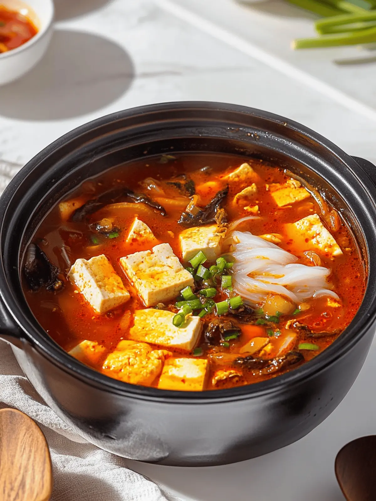 Silky Spicy Soft Tofu Soup Ready in 30 Minutes! 4 Spicy Soft Tofu Soup