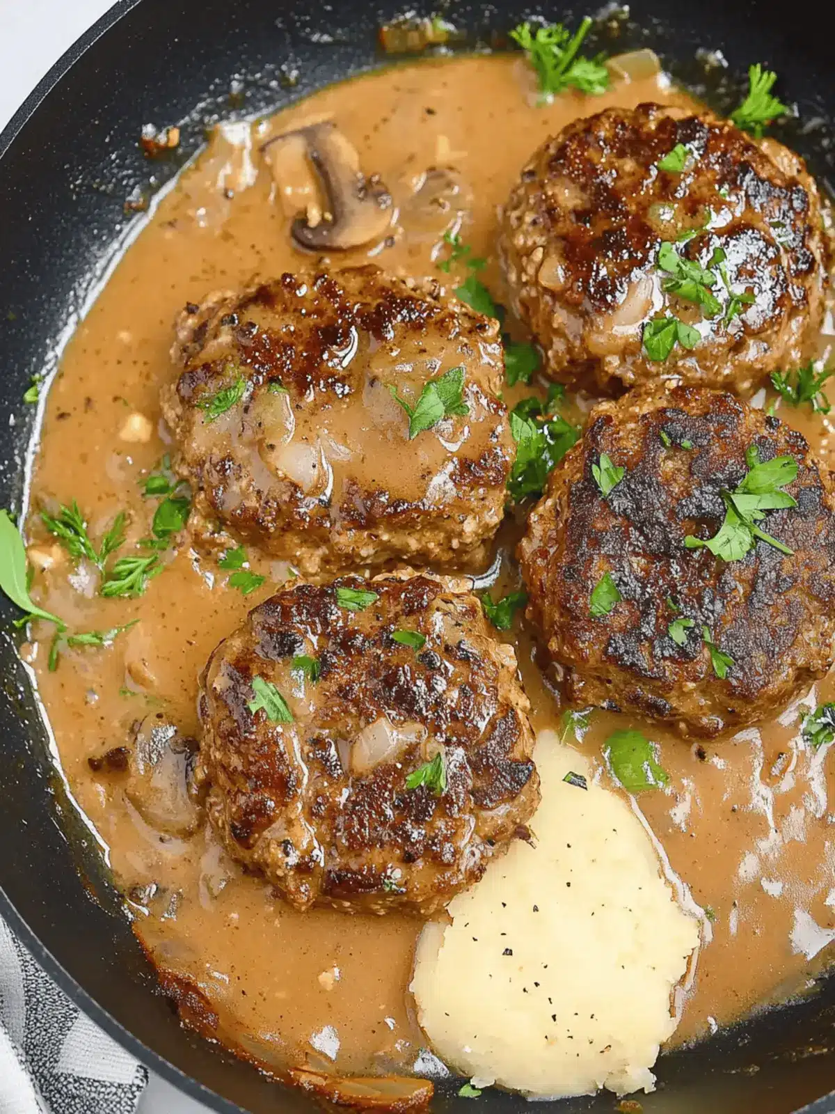 Irresistible Keto Salisbury Steak with Savory Mushroom Gravy 3 Keto Salisbury Steak