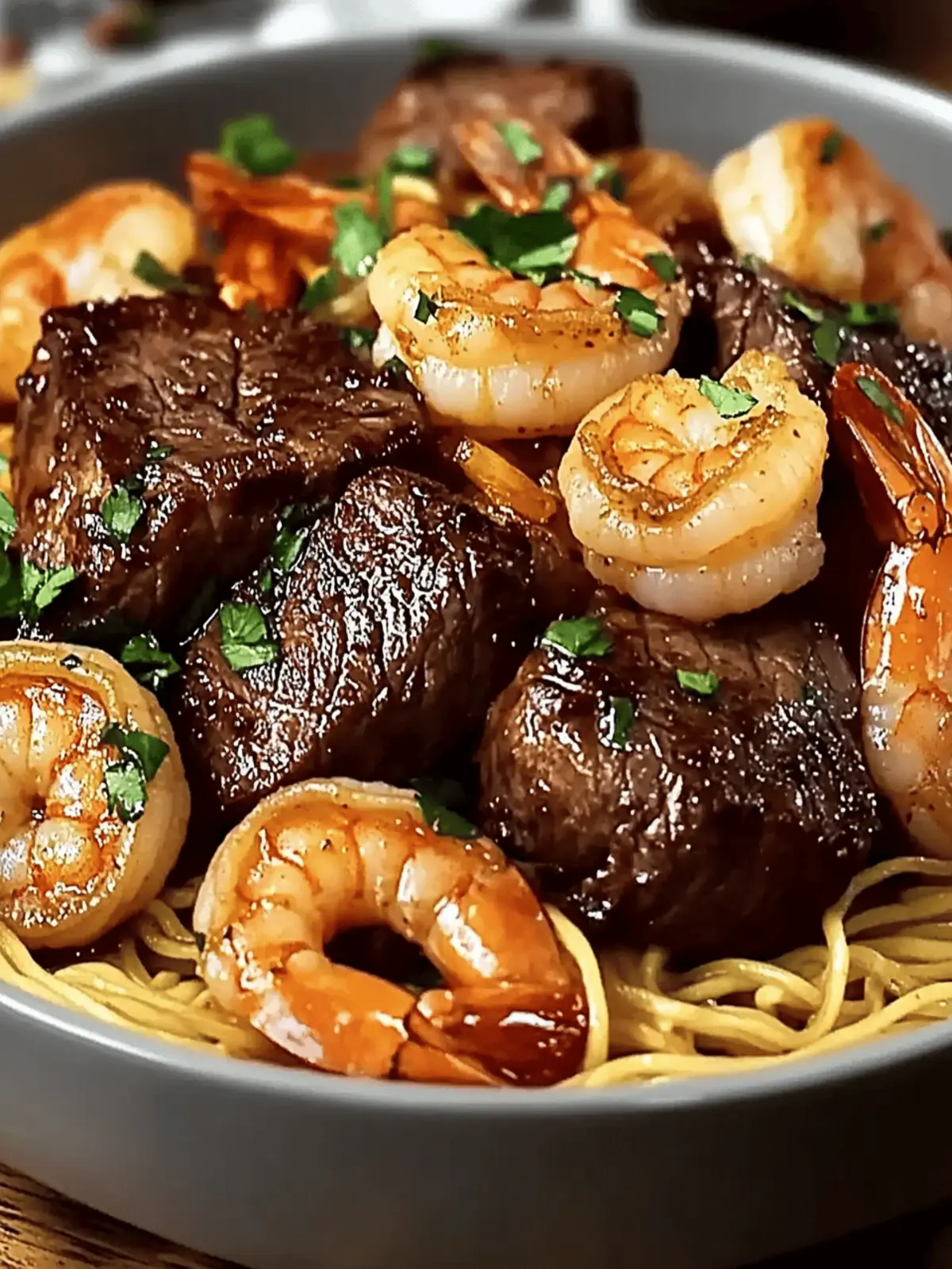 Delicious Steak Shrimp Noodles: A Flavor-Packed Delight 3 Steak Shrimp Noodles
