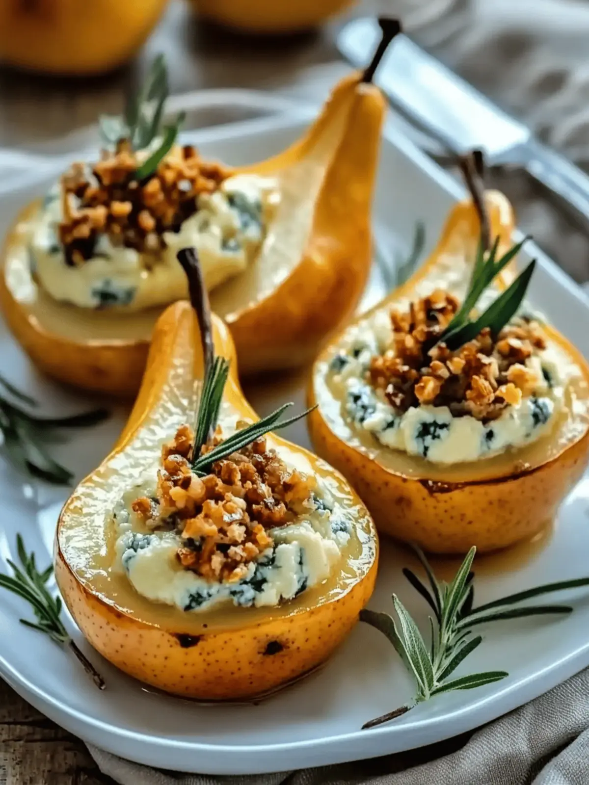 Delicious Blue Cheese Stuffed Pears for Your Next Celebration 2 Blue Cheese Stuffed Pears
