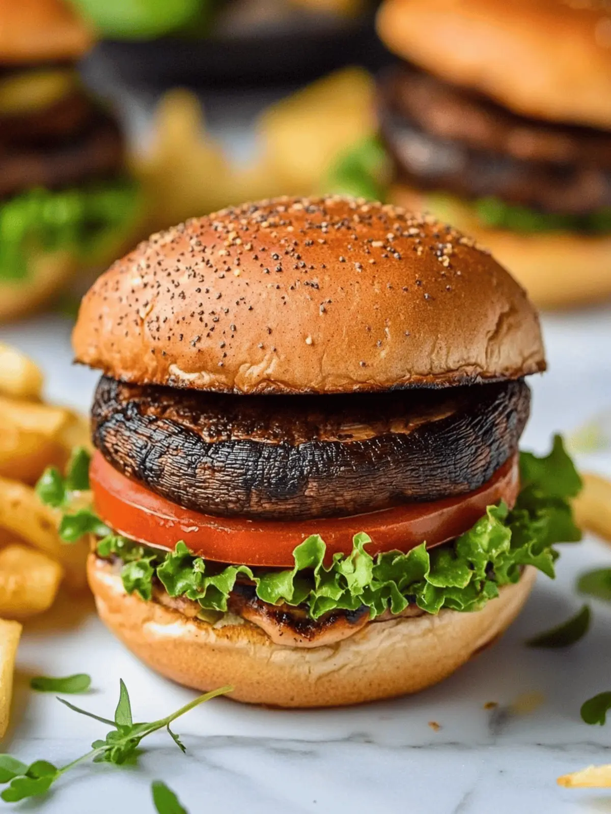 Mouthwatering Portobello Mushroom Burger for Flavor Lovers 3 Portobello Mushroom Burger