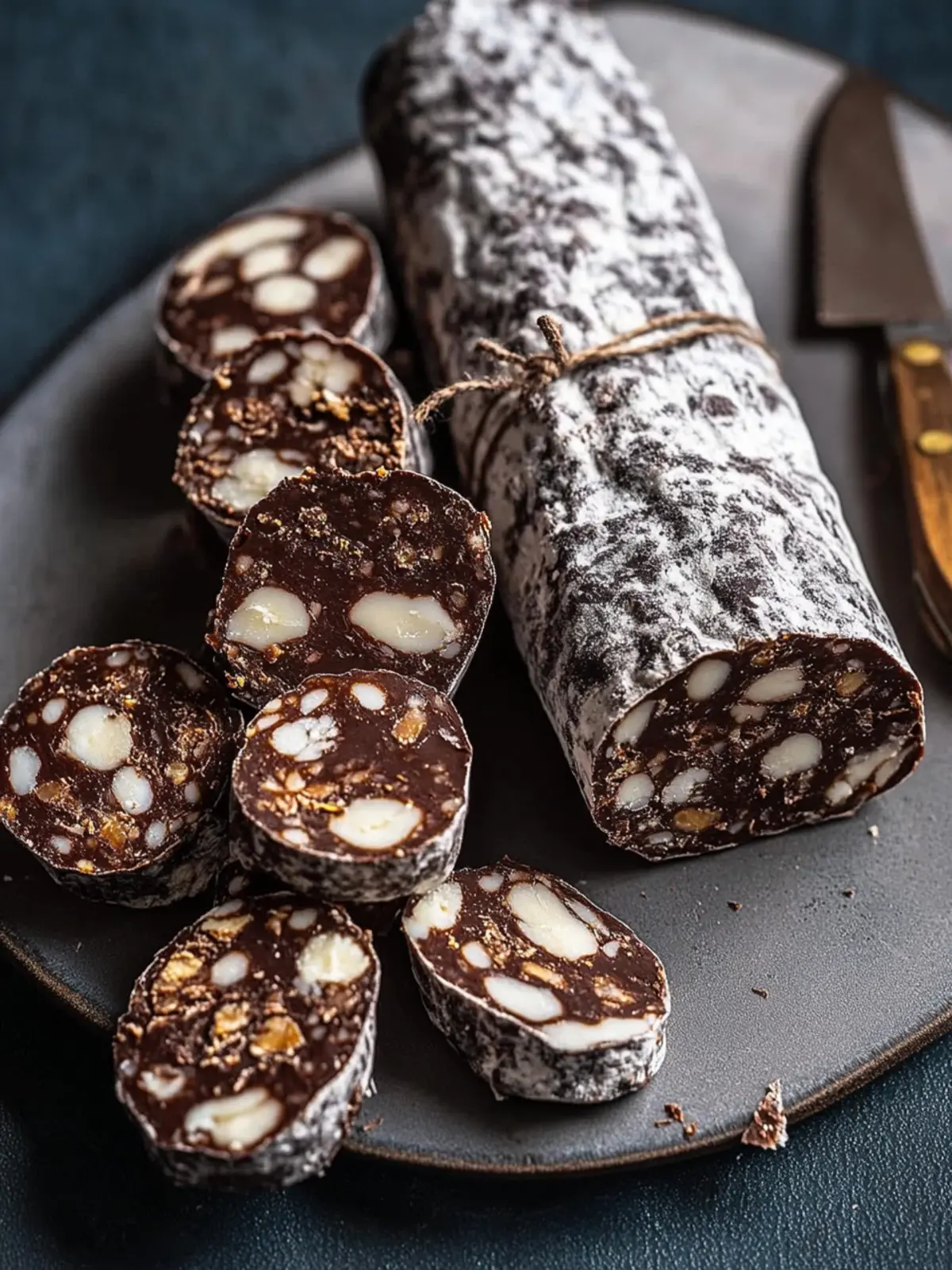 Deliciously Easy Chocolate Salami: Sweet Surprise Awaits 3 Chocolate Salami