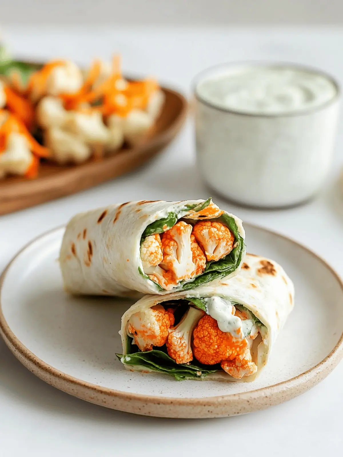 Spicy Buffalo Cauliflower Wraps That Everyone Will Crave 3 Buffalo Cauliflower Wraps