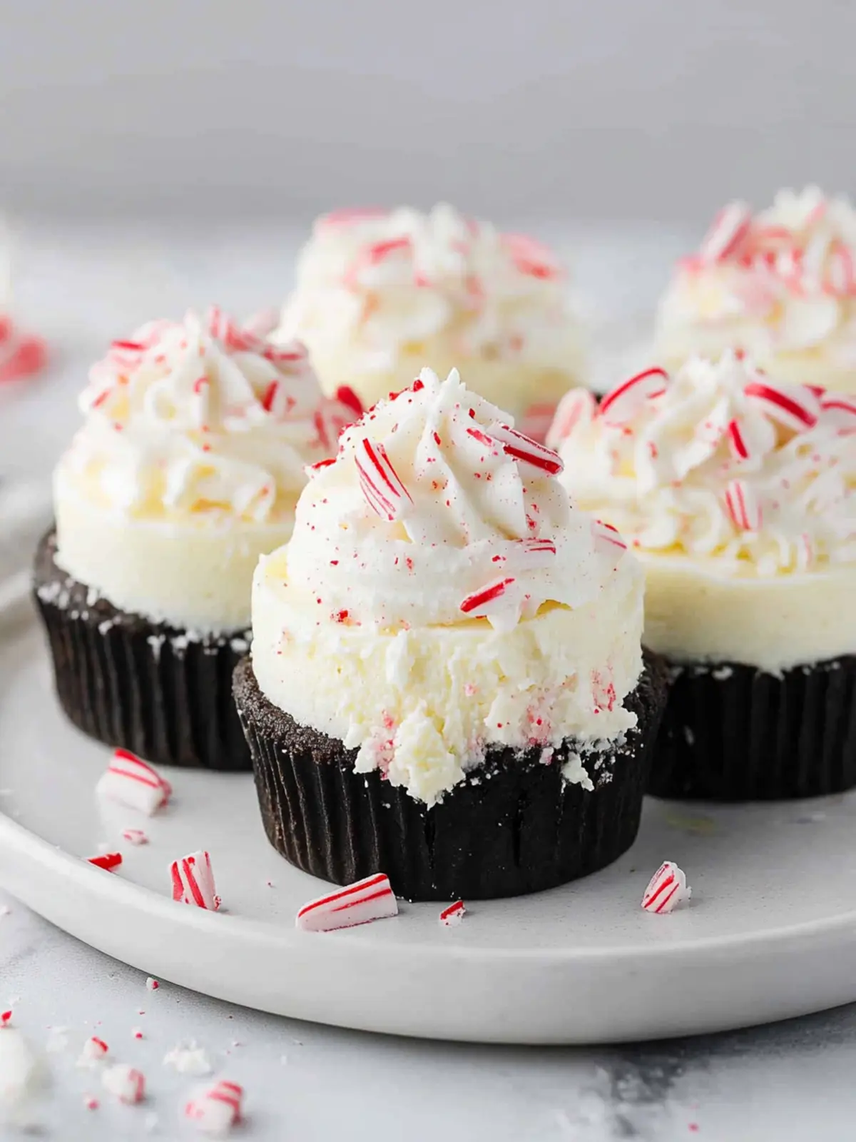 Irresistible Peppermint Cheesecakes for the Holidays 2 Peppermint Cheesecakes