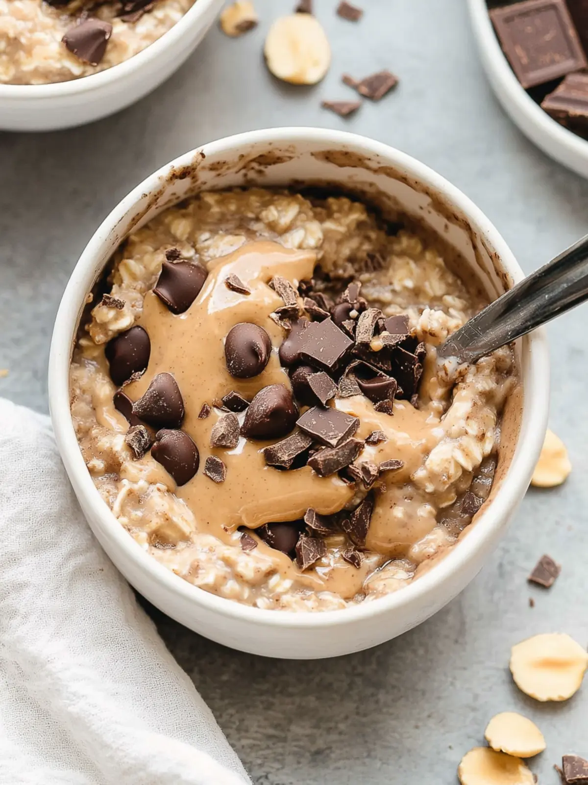 Delicious Blended Baked Oats with Peanut Butter and Chocolate 3 Blended Baked Oats with Peanut Butter and Chocolate
