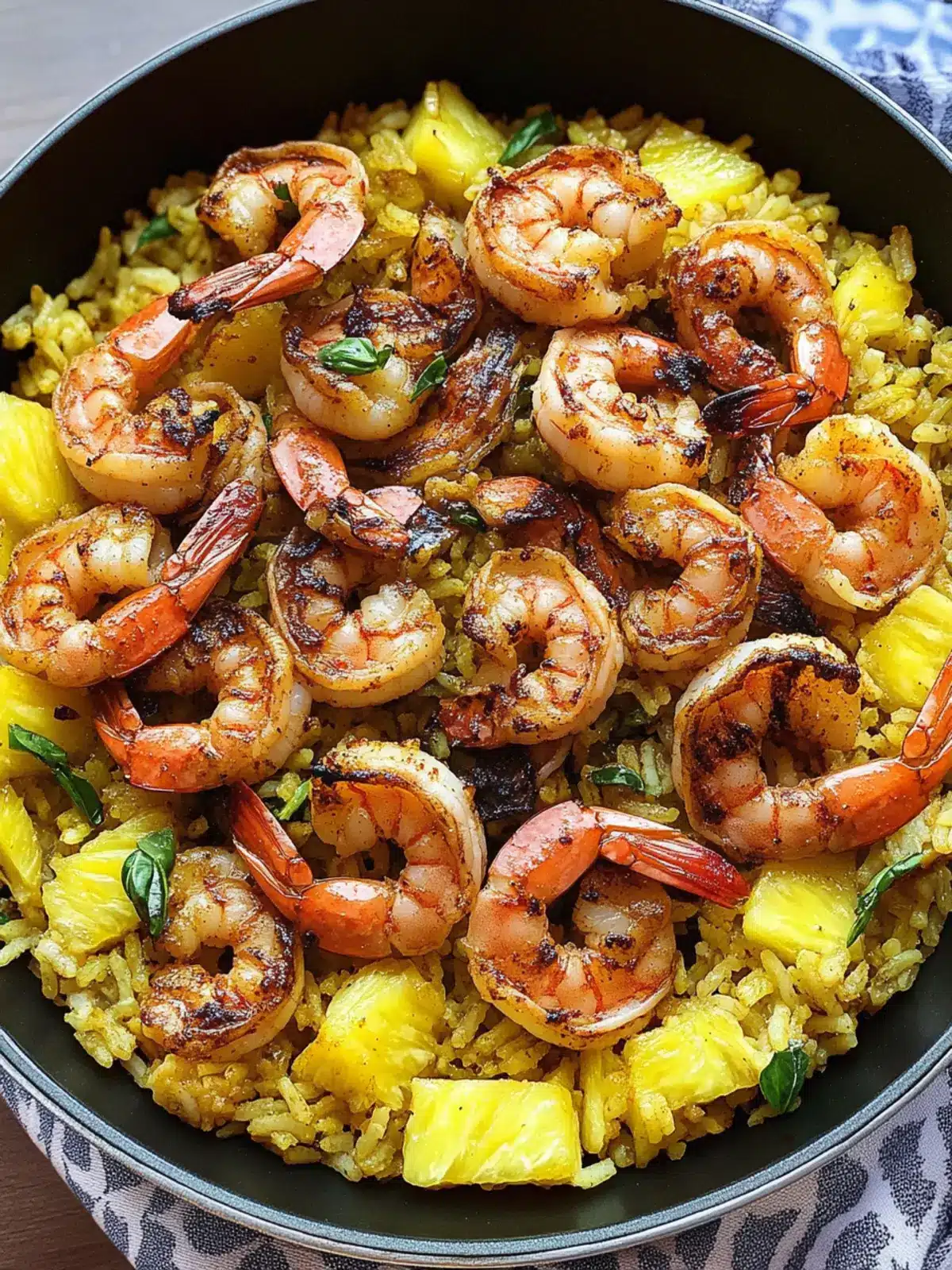 Savor Jerk Shrimp & Pineapple Basil Rice for a Tropical Feast 4 Jerk Shrimp & Pineapple Basil Rice