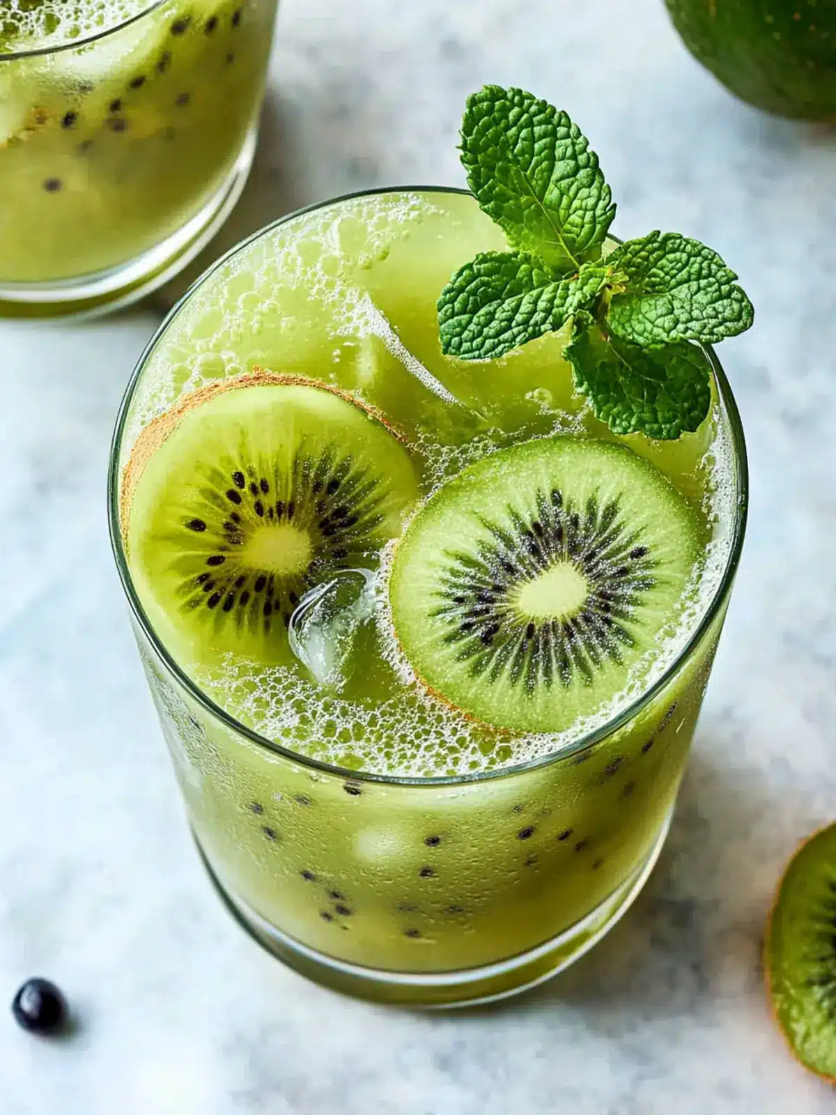Refreshing Kiwi Mint Cold Brew Green Tea for Chilly Sips 3 Kiwi Mint Cold Brew Green Tea