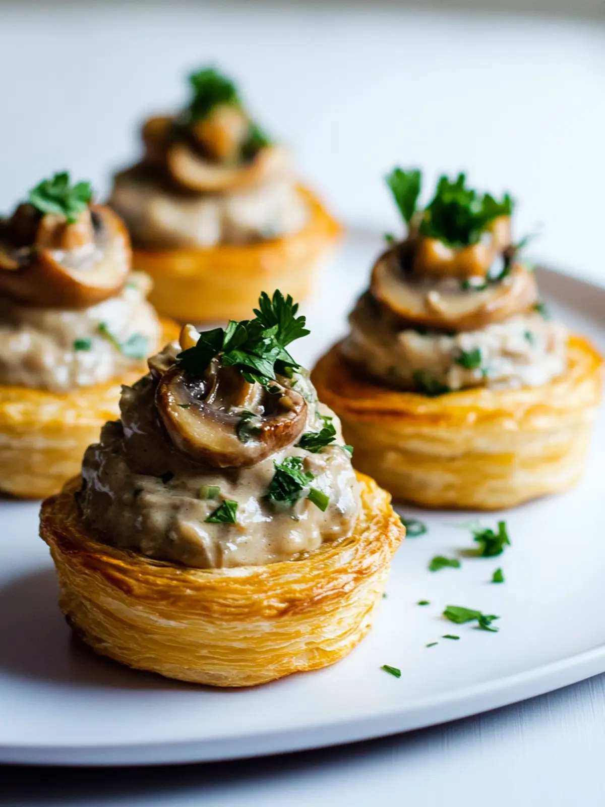 Mushroom Vol Au Vent: Flaky Delights for Cozy Nights 4 Mushroom Vol Au Vent