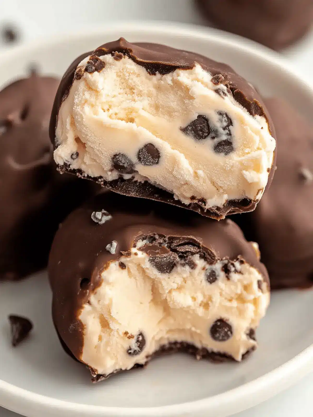 Delicious Cookie Dough Frozen Yogurt Bites for Guilt-Free Indulgence 4 Cookie Dough Frozen Yogurt Bites