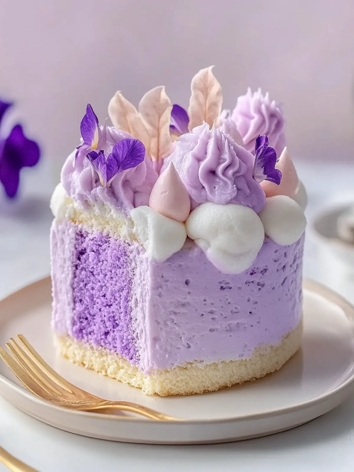 Delight in Taro Ube Cloud Cake: Light, Fluffy, and Irresistible 2 Taro Ube Cloud Cake