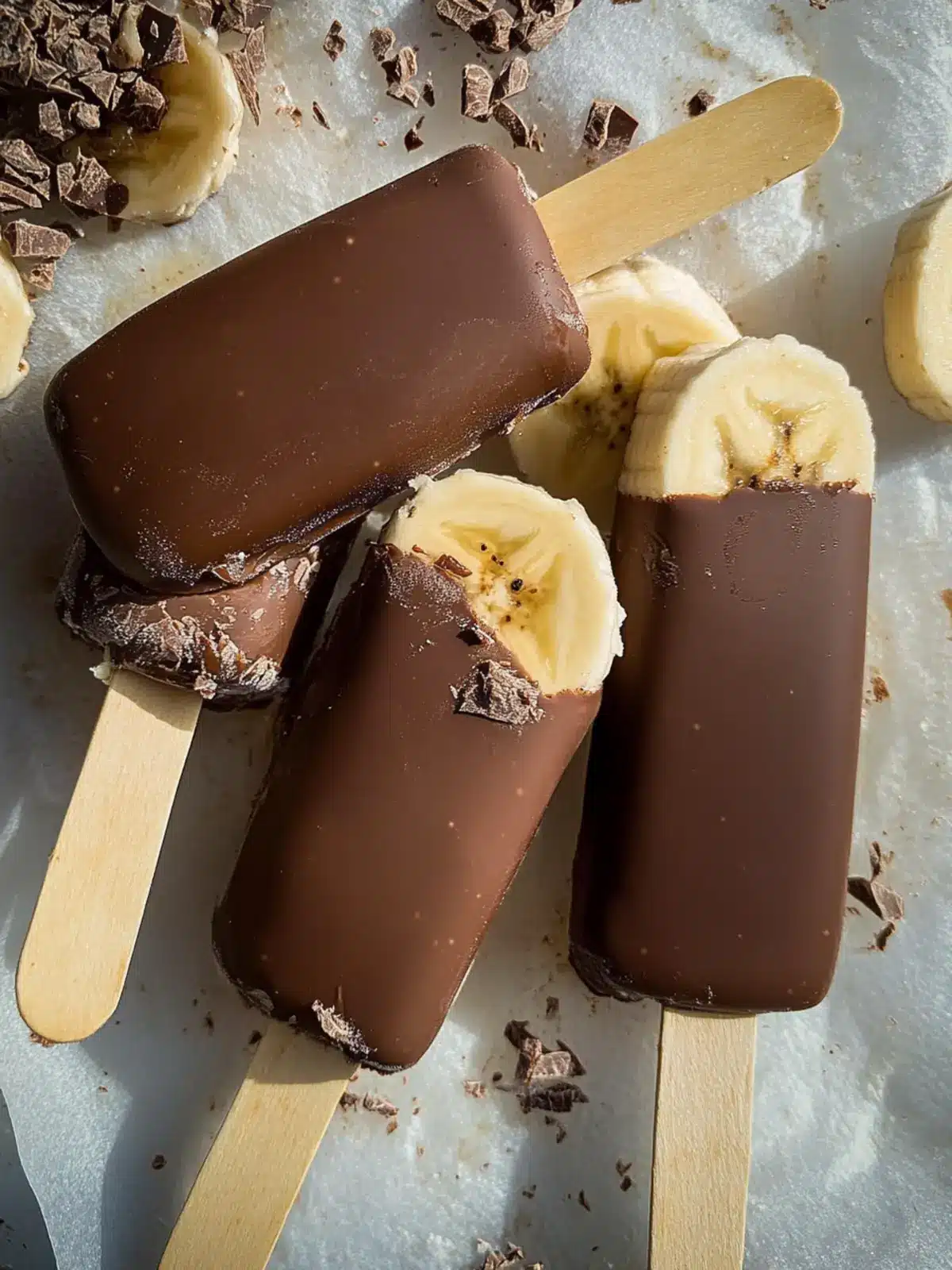 Homemade Chocolate Covered Banana Ice Cream Bars Bliss 2 Chocolate Covered Banana Ice Cream Bars
