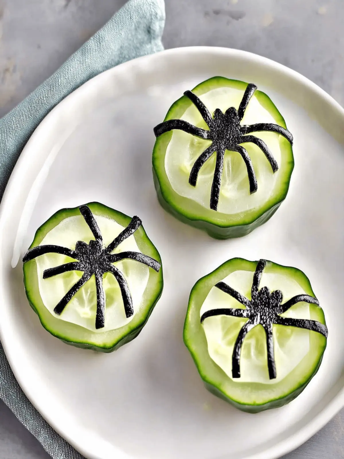 Keto Spider Cucumber Bites That Wow Your Halloween Guests 4 Keto Spider Cucumber