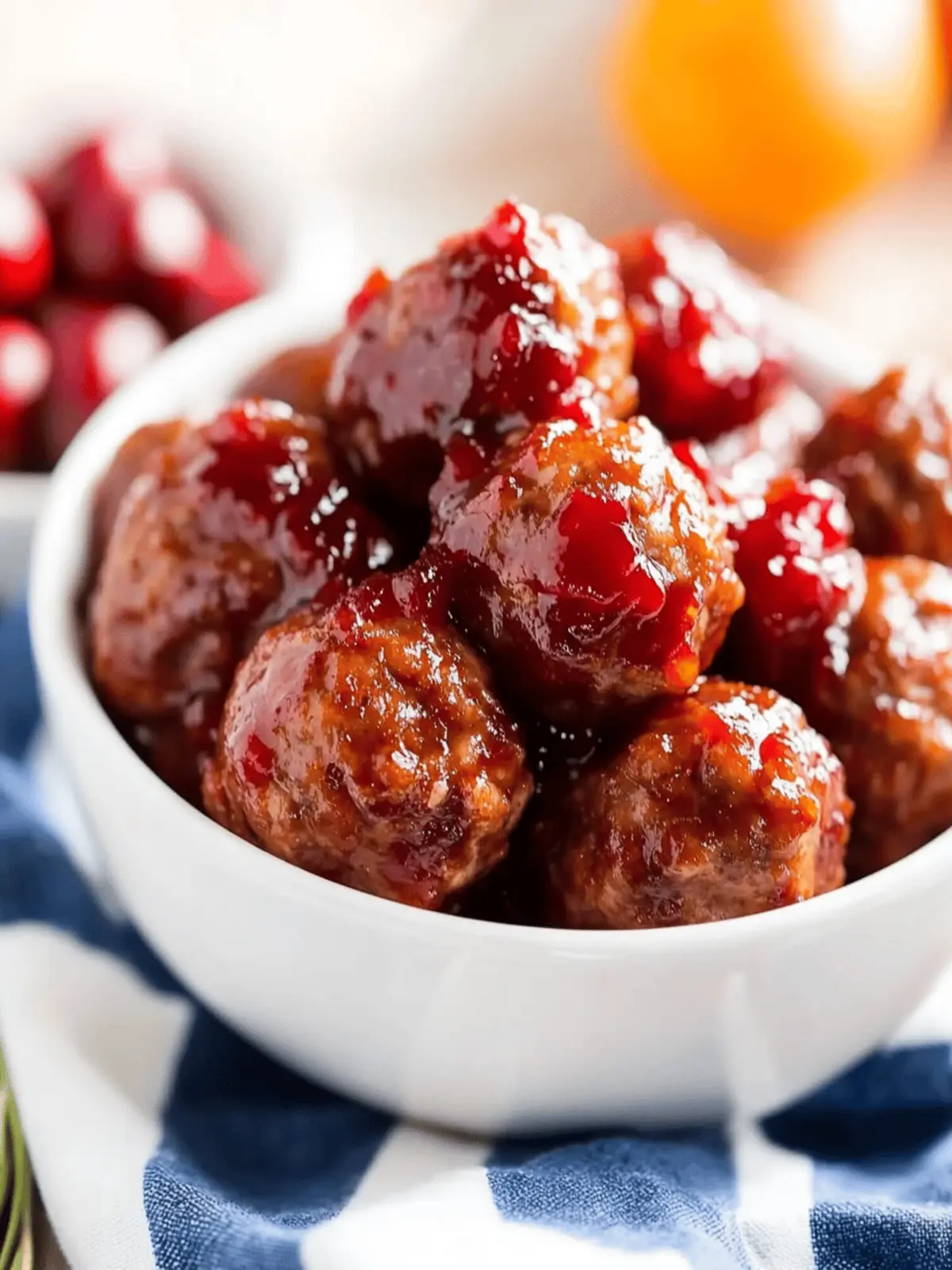Cranberry Orange Meatballs: Your Easy Holiday Crowd-Pleaser 3 Cranberry Orange Meatballs