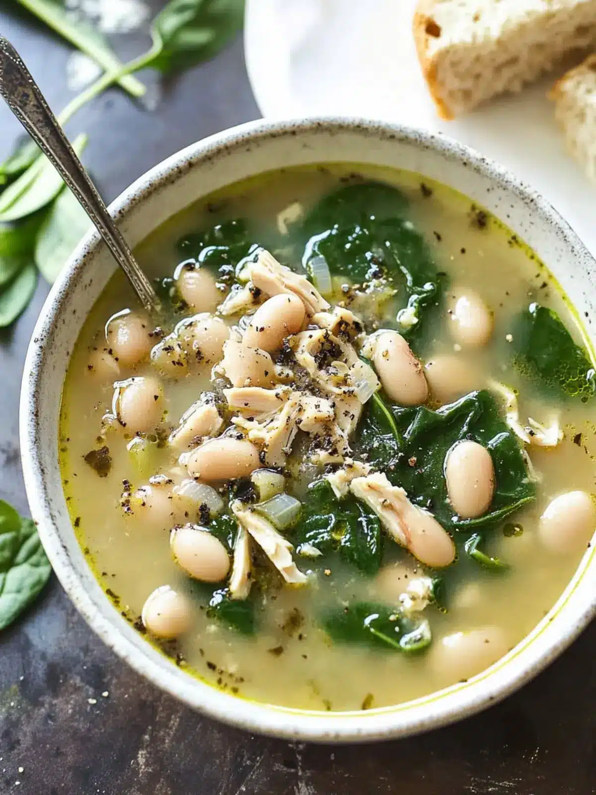 Wholesome Turkey and White Bean Spinach Soup You ll Crave 2 Turkey and White Bean Spinach Soup