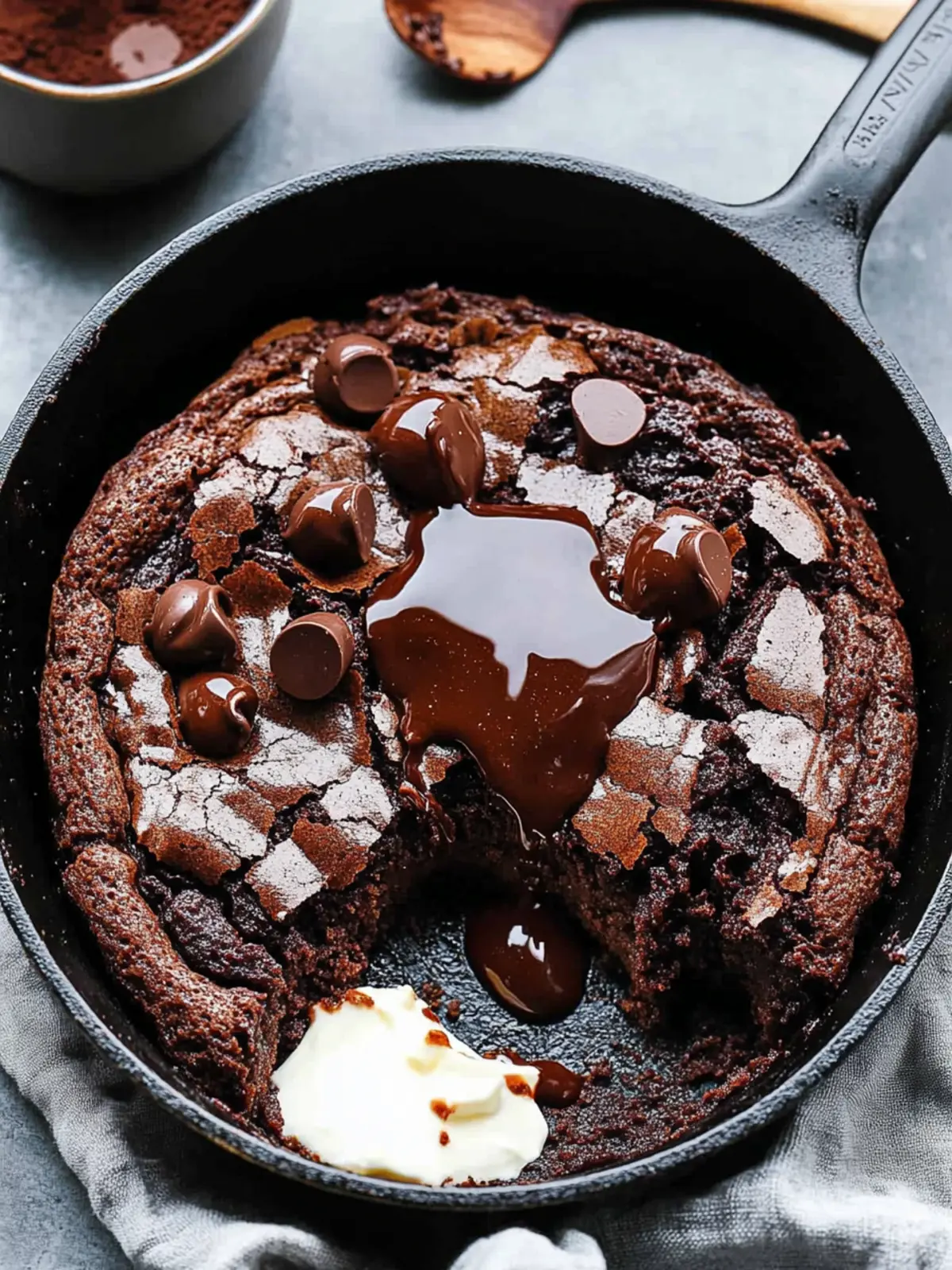 Delicious Brownie Skillet: Low-Cal, High-Protein Treat 4 Brownie Skillet