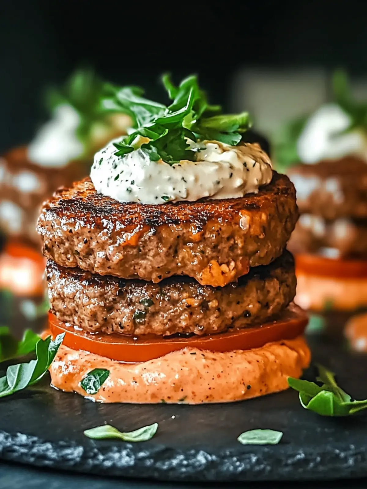 Keto Feta Burgers with Tomato Cream for Ultimate Flavor Bliss 4 Keto Feta Burgers with Tomato Cream
