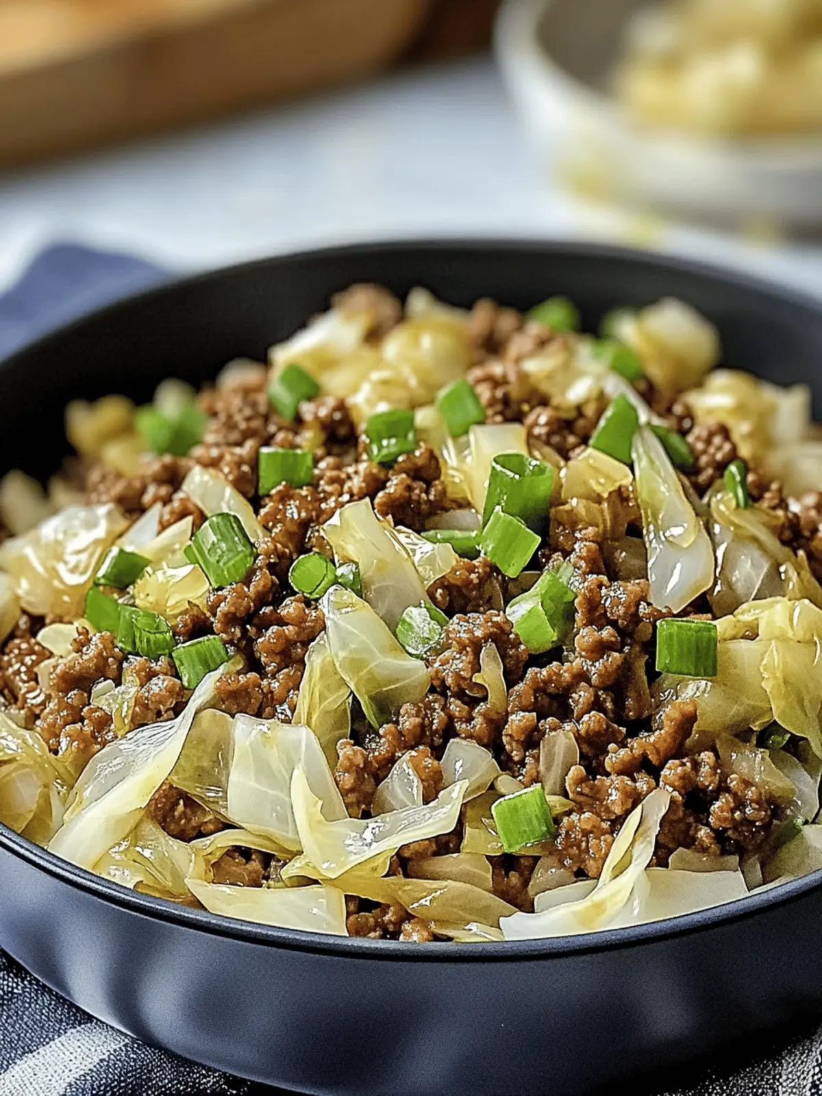 Low-Carb Mongolian Ground Beef and Cabbage in 25 Minutes 2 Low-Carb Mongolian Ground Beef and Cabbage