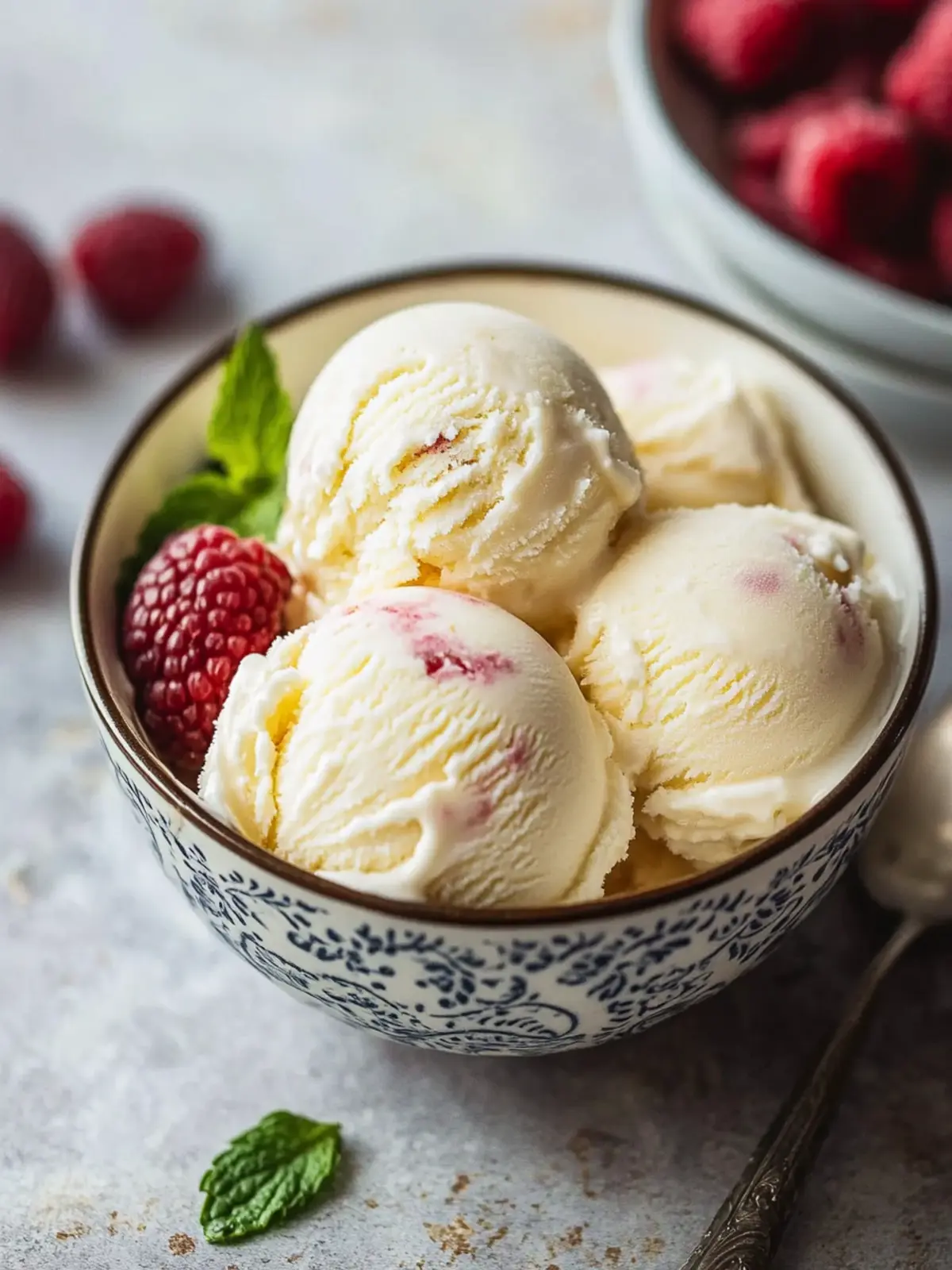 Indulge in Creamy Mascarpone Ice Cream with Strawberry Swirl 4 Mascarpone Ice Cream