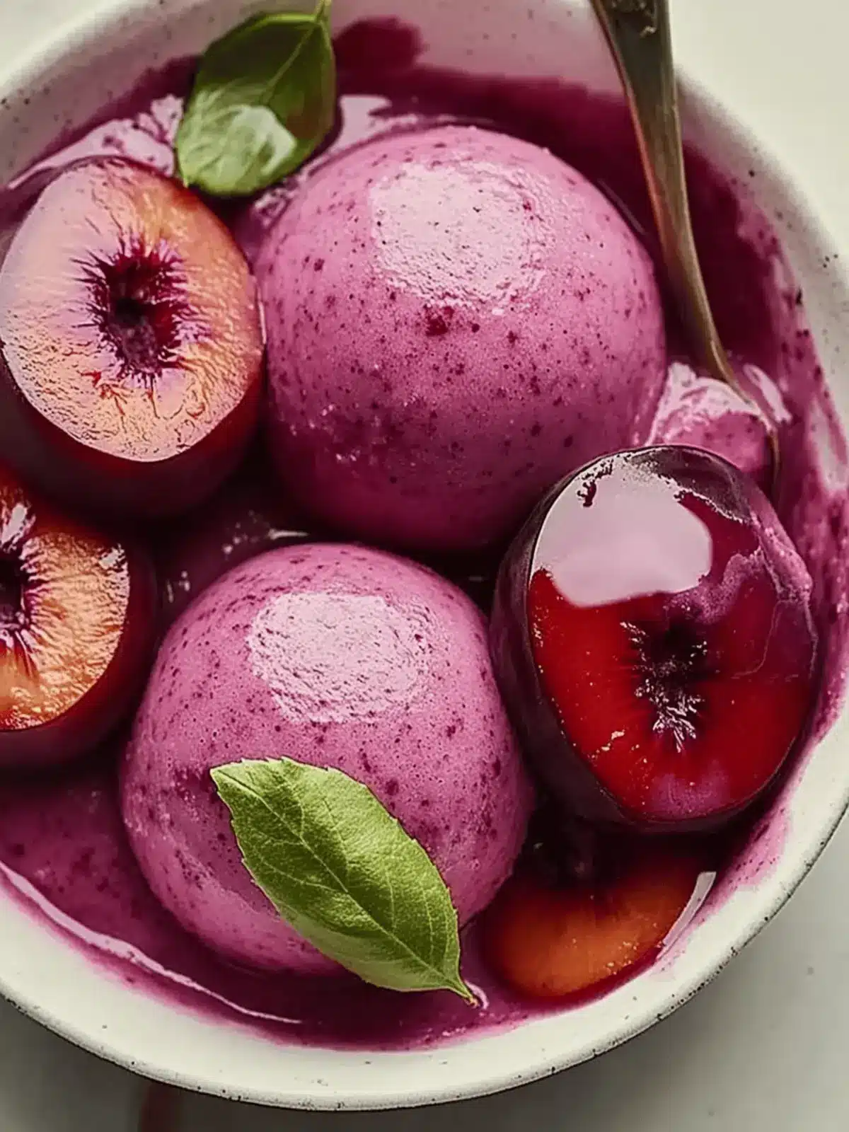 Refreshing Cardamom Plum Sorbet You Can Make at Home 2 Cardamom Plum Sorbet