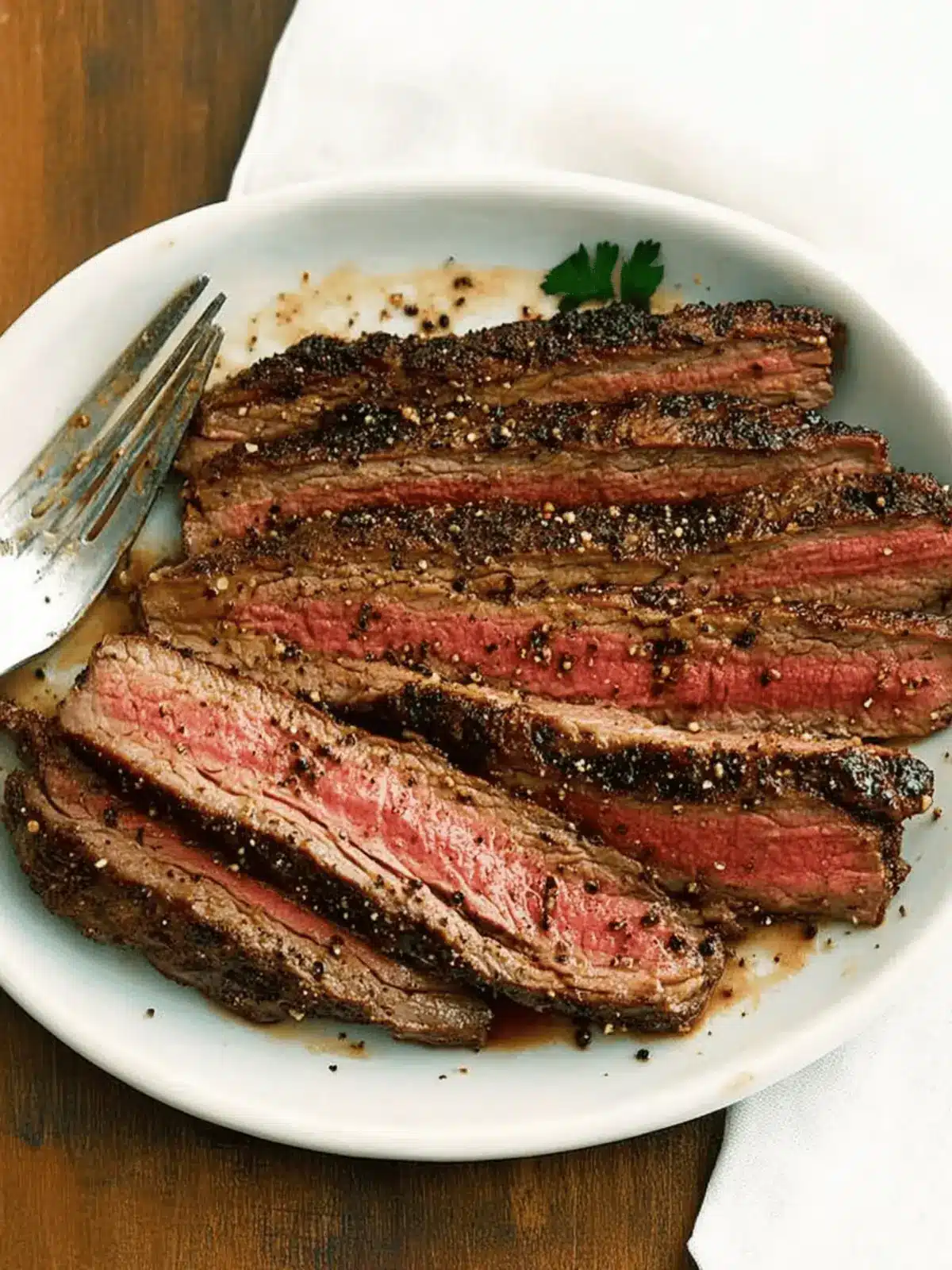 Pepper-Crusted Flank Steak: Perfect Grill for Summer Picnics 4 Pepper-Crusted Flank Steak