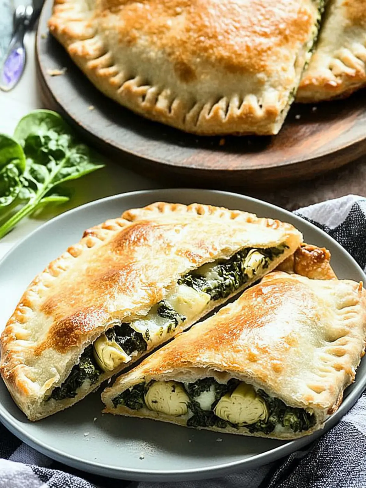 Spinach and Artichoke Calzone That's Guilt-Free Goodness 3 Calzone with Spinach and Artichoke