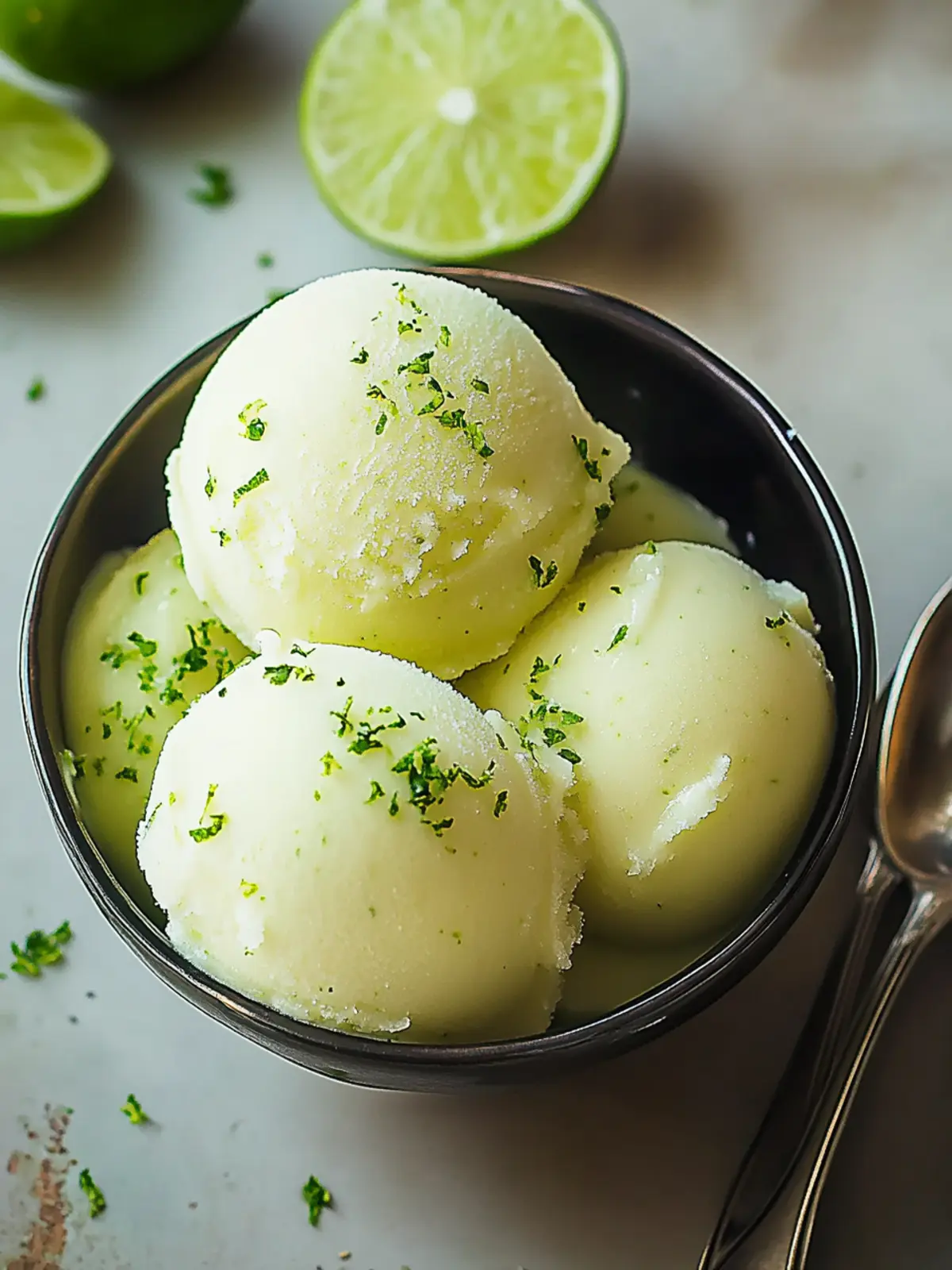 Refresh with Irresistible Homemade Lime Sorbet Delight 2 Lime Sorbet