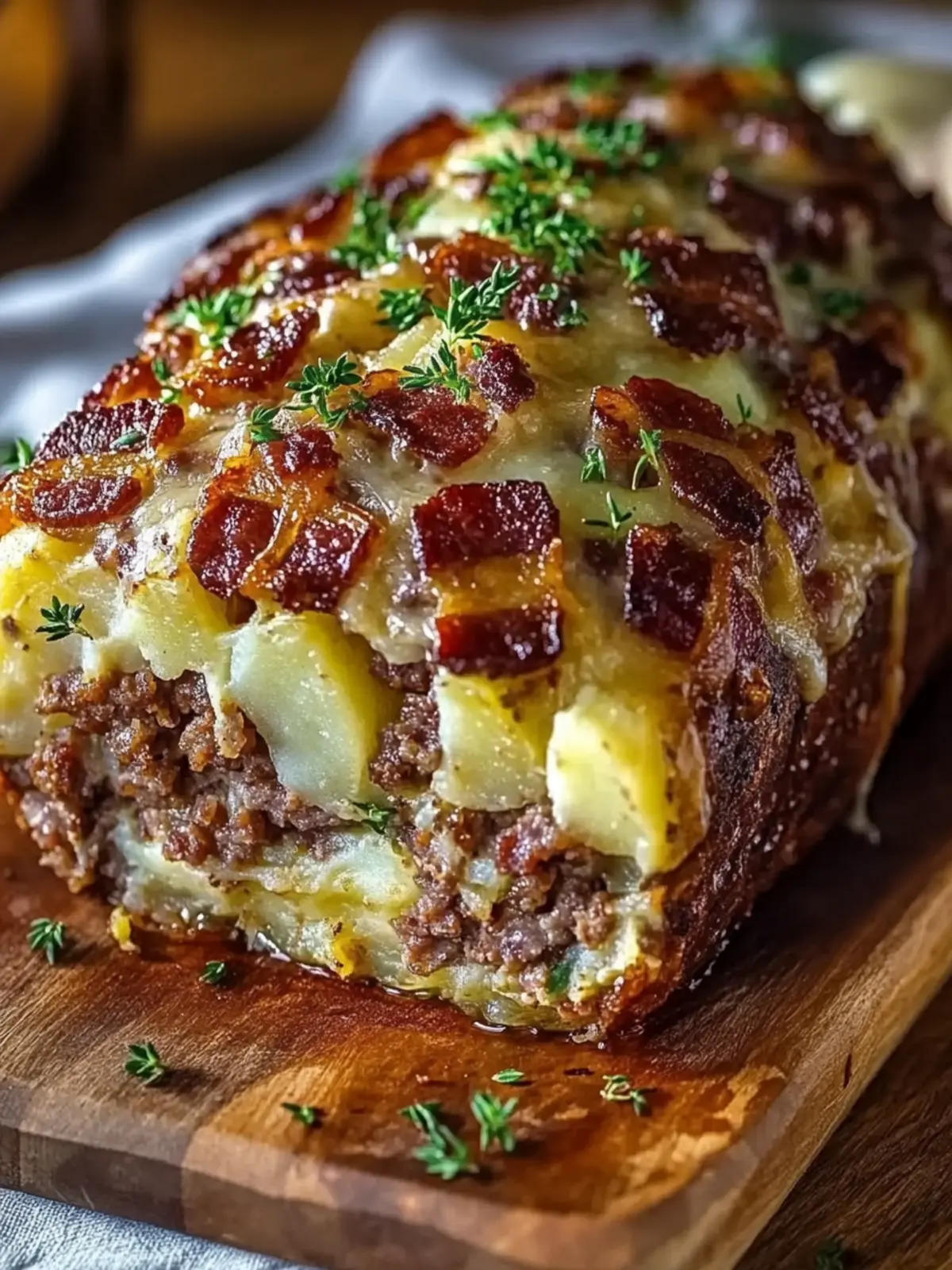 Ultimate Bacon and Sausage-Stuffed Potato Loaf for Comfort Food Lovers 4 Bacon and Sausage-Stuffed Potato Loaf