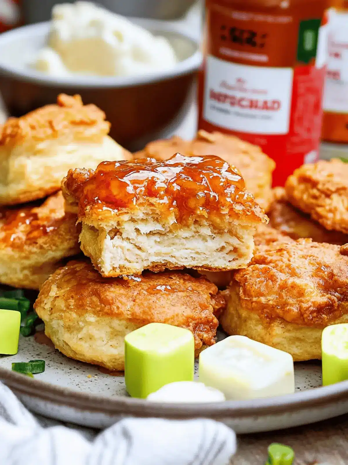 Irresistible Hot Honey Chicken Biscuits for Comfort Food Lovers 3 Hot Honey Chicken Biscuits