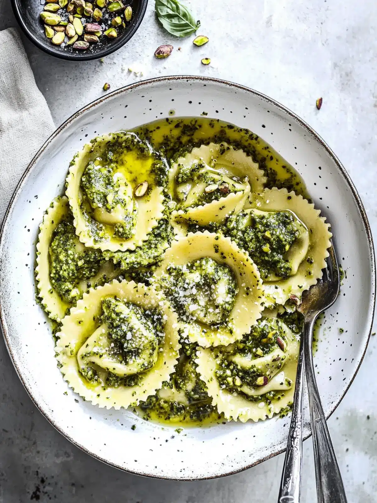Ravioli with Pistachio Pesto for a Flavorful Dinner Adventure 4 Ravioli with Pistachio Pesto