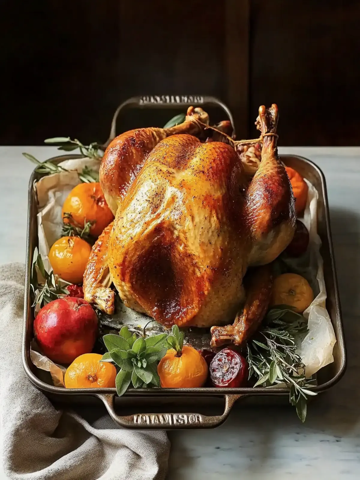 Roasted Turkey with Cheesecloth for Juicy Holiday Perfection 3 Roasted Turkey with Cheesecloth