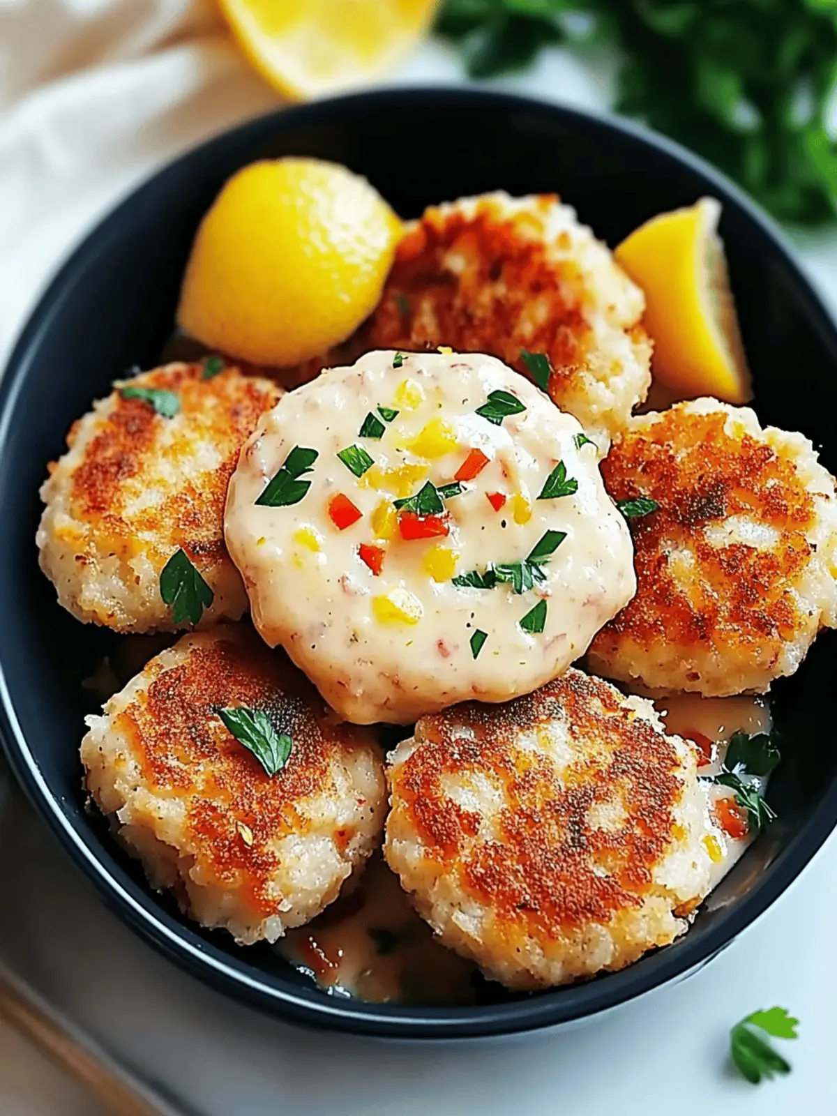 Savory Shrimp Cakes with Zesty Lemon Aioli for Any Occasion 2 Shrimp Cakes with Lemon Aioli