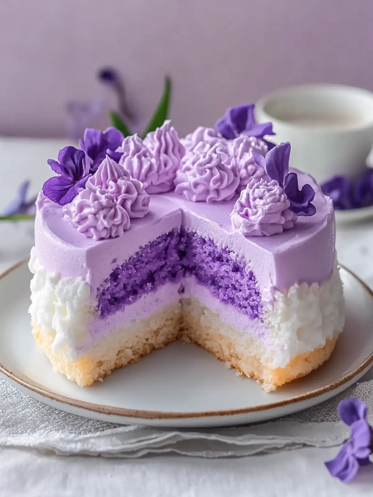 Delight in Taro Ube Cloud Cake: Light, Fluffy, and Irresistible 4 Taro Ube Cloud Cake