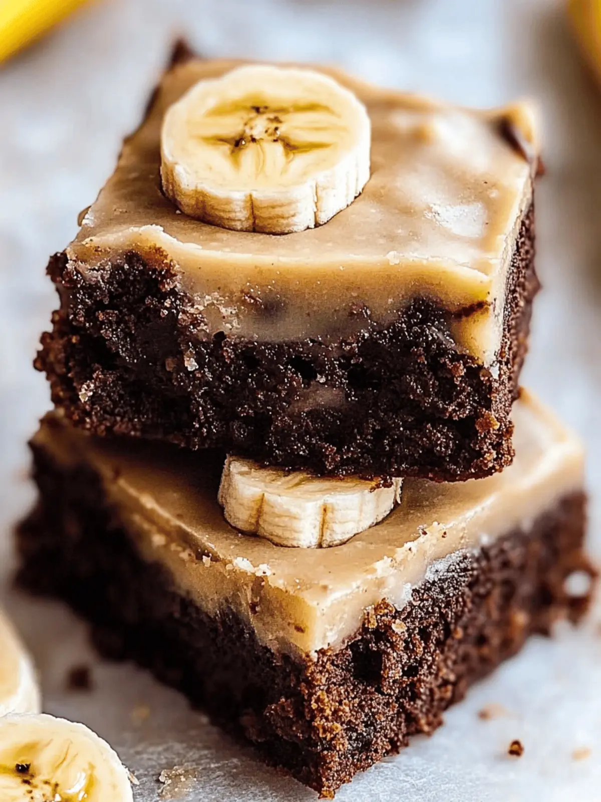 Banana Bread Brownies with Cream Cheese Frosting Bliss 4 Banana Bread Brownies